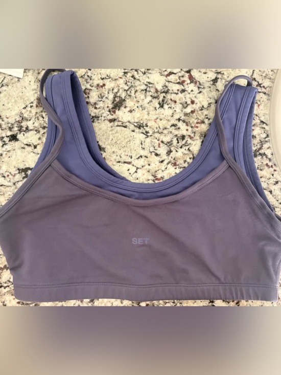 SET Active Other - SET Active Dusty Lavender Double-Strap Sports Bra